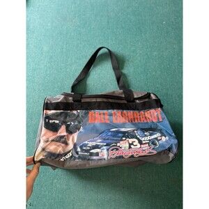 VINTAGE Y2K DALE EARNHARDT SR GRAPHIC DUFFLE BAG GYM CARRY-ON NASCAR Racing